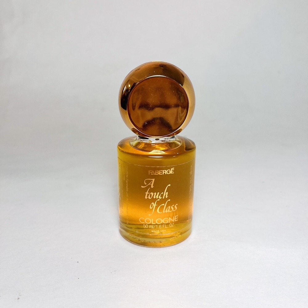 A Touch Of‎ Class Cologne 1.6 FL OZ By Faberge Splash Rose Gold Bottle